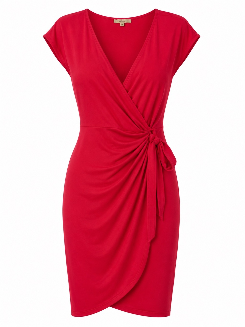 Lark & Ro Women’s Red Wrap Style Sheath Dress Size Large